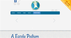 Desktop Screenshot of escolapodium.com.br