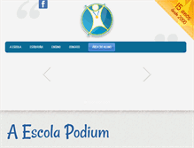Tablet Screenshot of escolapodium.com.br